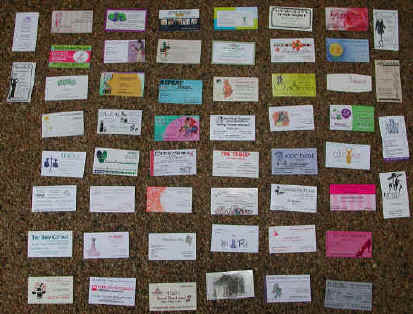 These are some of the cards I collected at the last resale conference. Which cards do your eyes immediately go to?